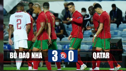 Video Highlight Bồ Đào Nha vs Qatar, giao hữu cấp ĐTQG