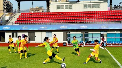 ĐT nữ Việt Nam tích cực tập luyện, hướng tới trận đấu với Banglades tại ASIAD 19