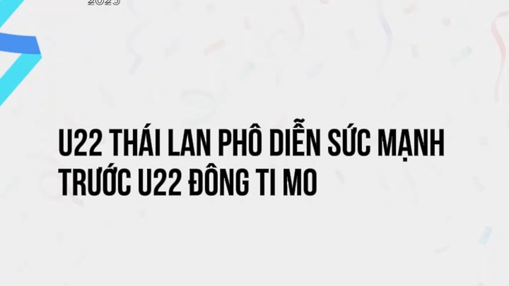 U22 Thái Lan phô diễn sức mạnh  