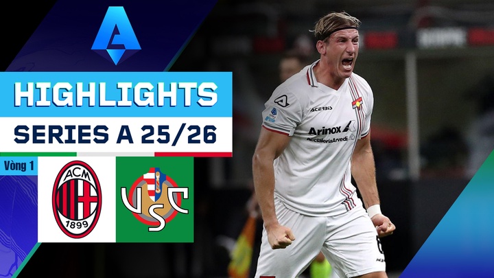 AC Milan - Cremonese | Vòng 1 | Serie A 25/26