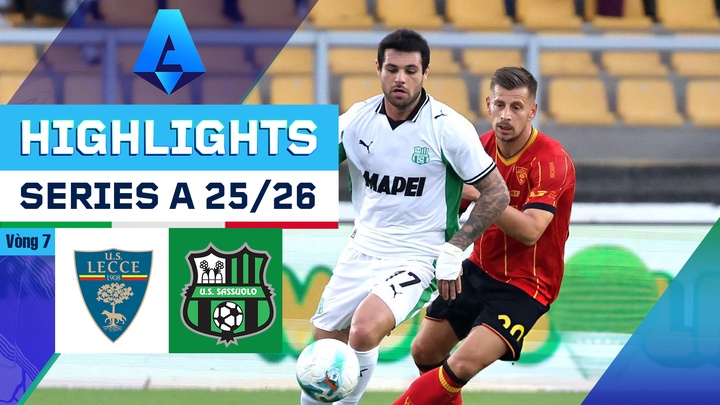 Lecce - Sassuolo | Vòng 7 | Serie A 25/26