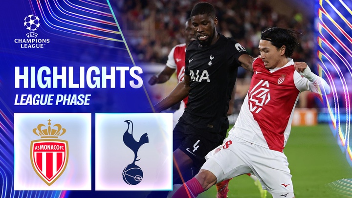 AS Monaco - Tottenham | Lượt 3 - League Phase | UEFA Champions League 25/26
