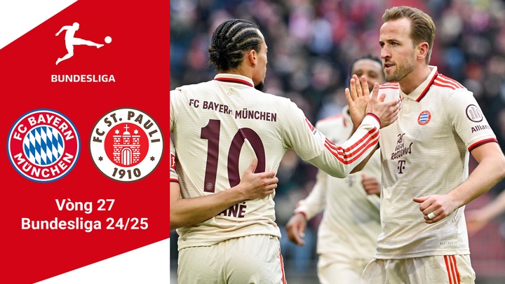 Bayern Munich vs ST. Pauli | vòng 27 - Bundesliga 2024-25 | Tường thuật