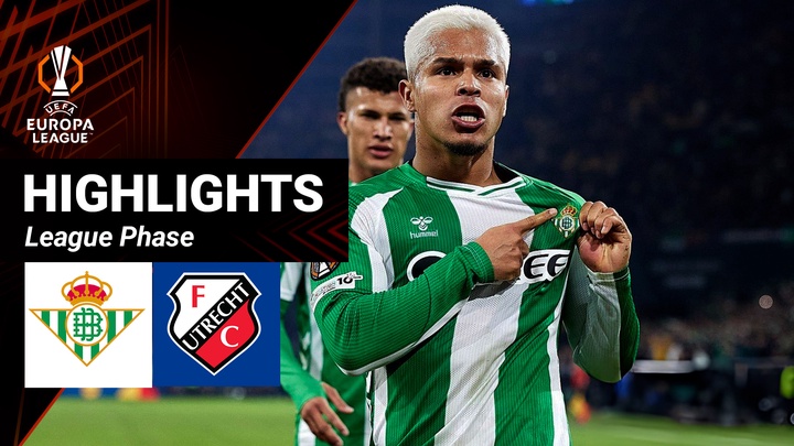 Real Betis - Utrecht | Lượt 5 - League Phase | UEFA Europa League 25/26