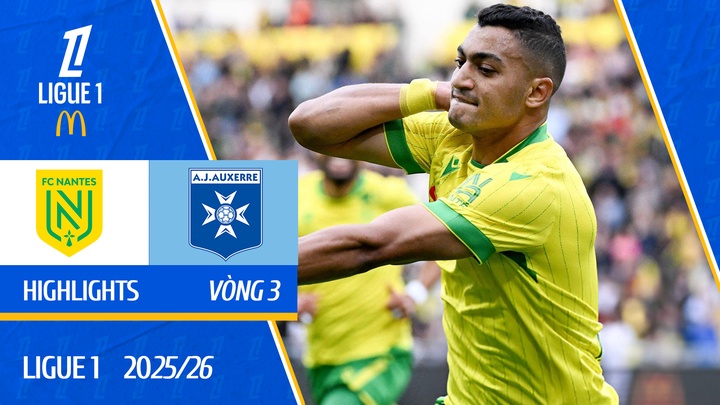 Nantes - Auxerre | Vòng 3 | Ligue 1 25/26