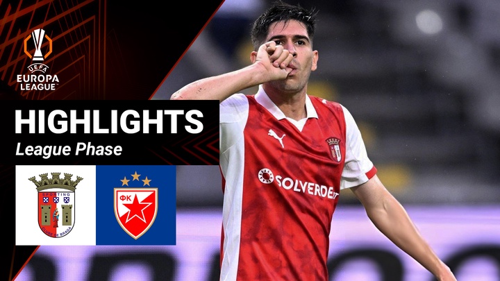 Sporting Braga - Sao Đỏ Belgrade | Lượt 3 - League Phase | UEFA Europa League 25/26
