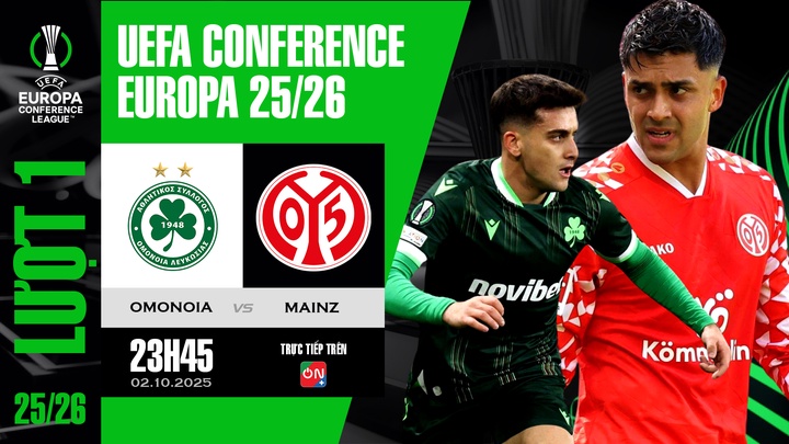Omonia - Mainz | Lượt 1 - League Phase | UEFA Conference League  25/26