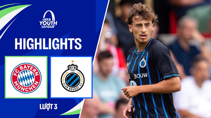 U19 Bayern Munich - U19 Club Brugge | Lượt 3 | UEFA Youth League 25/26 