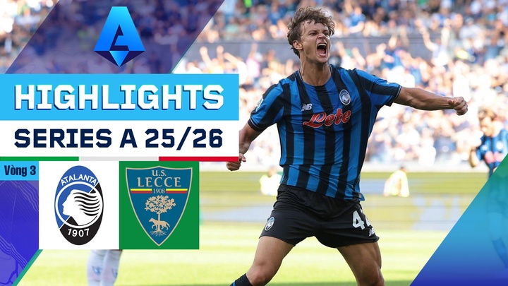 Atalanta - Lecce | Vòng 3 | Serie A 25/26