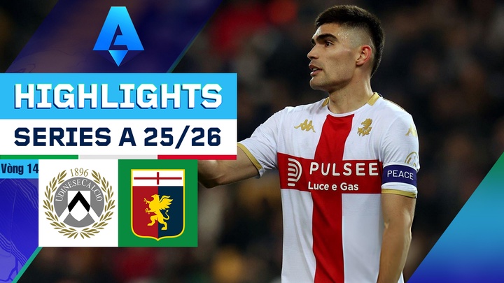 Udinese - Genoa | Vòng 14 | Serie A 25/26