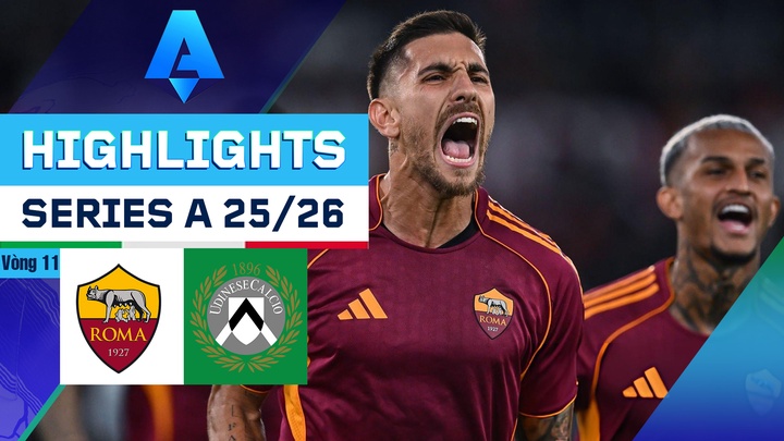 AS Roma - Udinese | Vòng 11 | Serie A 25/26