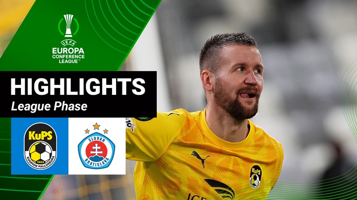 KuPS - Slovan Bratislava | Lượt 3 - League Phase | UEFA Conference League 25/26