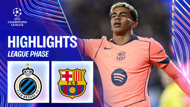 Club Brugge - Barcelona | Lượt 4 - League Phase | UEFA Champions League 25/26