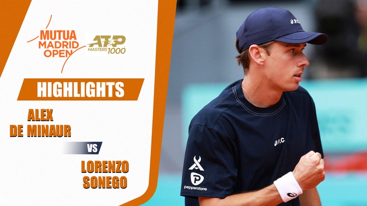Alex De Minaur vs. Lorenzo Sonego