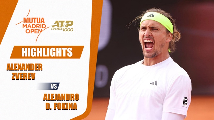 Alexander Zverev vs. Alejandro Davidovich Fokina